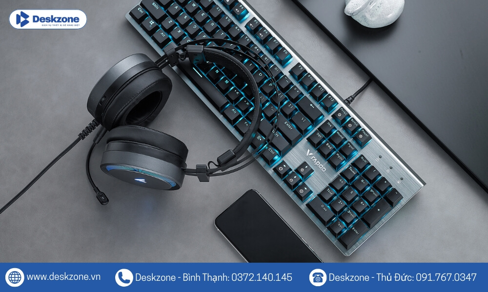 Rapoo V530 cho phép hiển thị hàng triệu màu sắc cùng nhiều hiệu ứng ánh sáng đa dạng