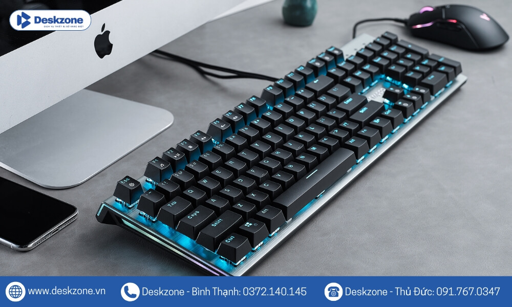 Rapoo V530 cho phép bạn dễ dàng điều chỉnh hầu hết các tính năng như đèn nền, macro và các phím tắt