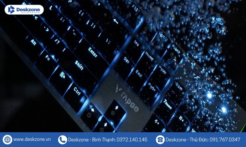 Rapoo V530 mang đến sự yên tâm tuyệt đối ngay cả trong những tình huống khắc nghiệt như vô tình đổ nước hoặc làm việc trong môi trường nhiều bụi bẩn