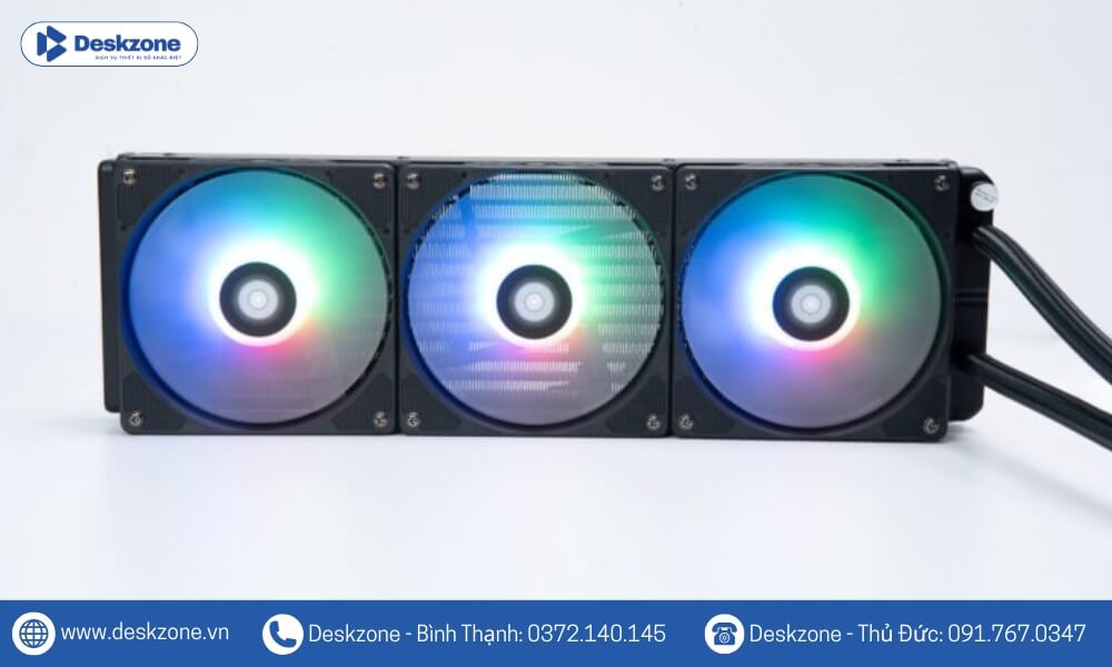 Tản nhiệt nước LeoPard TK1 360 có màu đen sang trọng và tinh tế