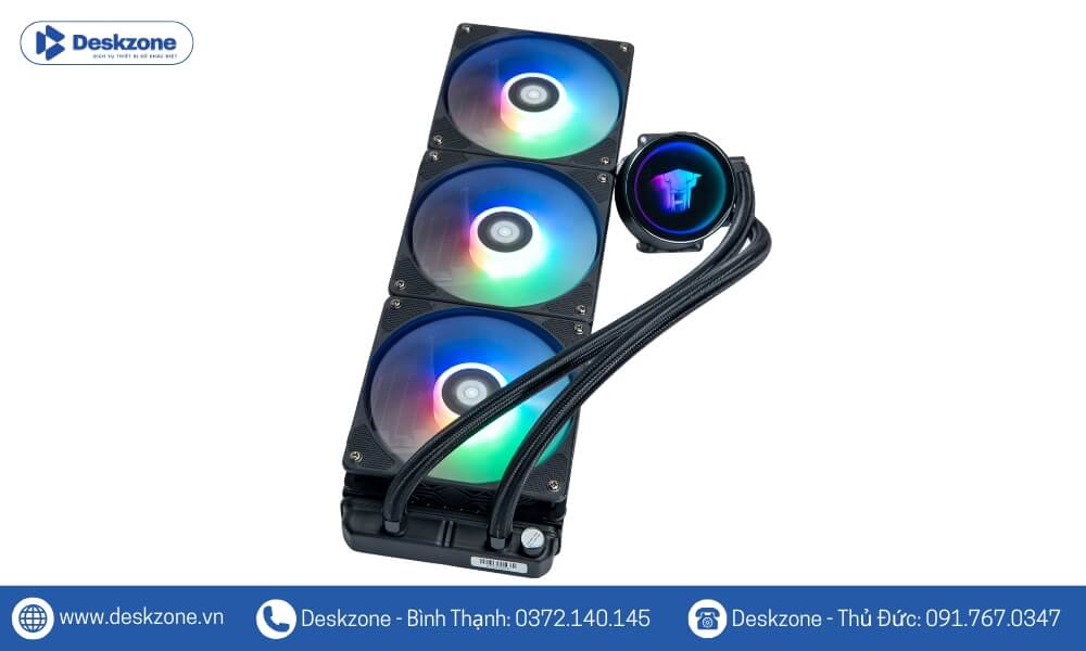 Leopard TK1 360 kết hợp với máy bơm nước cải tiến và quạt quay với tốc độ quạt lên đến 1700 vòng/phút (RPM)